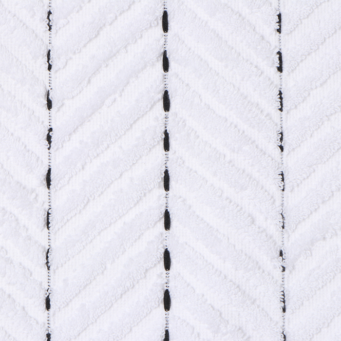 Коврик махровый Этель Lines, цв. белый, 50х70 см, 100% хлопок, 750 г/м2
