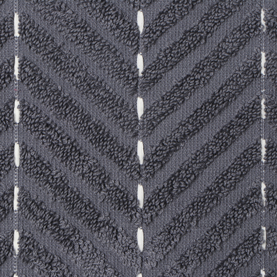 Коврик махровый «Этель» Lines, 50×70 см, хлопок 100%, тёмно-серый