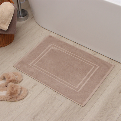 Коврик махровый «Этель» Classic, 50×70 см, хлопок 100%, бежевый