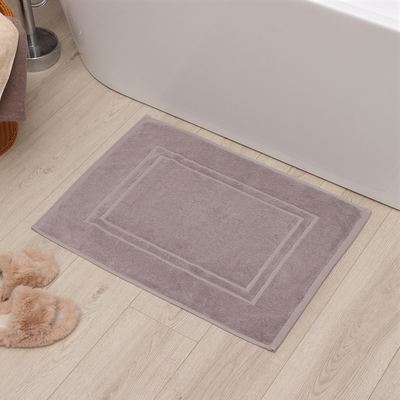 Коврик махровый «Этель» Classic, 50×70 см, хлопок 100%, светло-серый