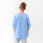 Футболка детская MINAKU, цвет голубой, рост 116 см - Фото 4