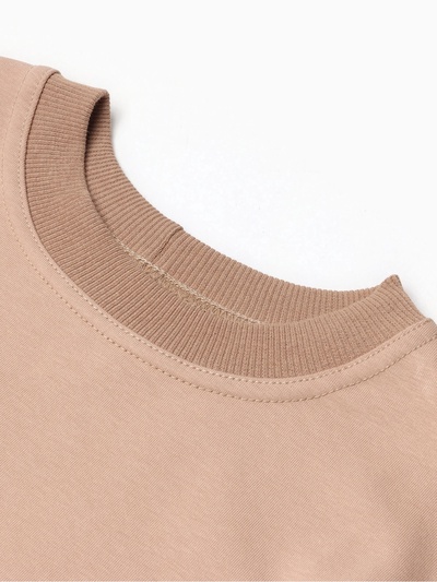 Костюм (свитшот и брюки) детский MINAKU: Casual Collection, бежевый, рост 98 см