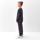Костюм (свитшот и брюки) детский MINAKU, цвет графит, рост 128 см 10127713 - фото 14276236