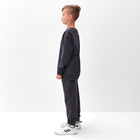 Костюм (свитшот и брюки) детский MINAKU, цвет графит, рост 158 см - Фото 4