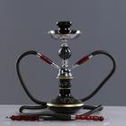 Кальян в сборе для курения комплект «Корай», 33 см, 2 трубки, черный - Фото 1