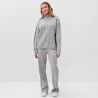 Костюм женский (джемпер+брюки) MINAKU: Knitwear collection цвет светло-серый, р-р 42-44 - фото 320991605