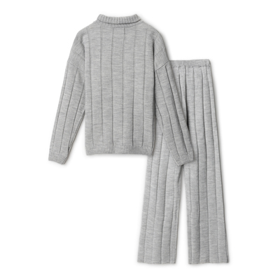 Костюм женский (джемпер, брюки) MINAKU: Knitwear Collection, размер 50-52, светло-серый