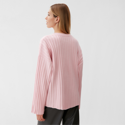 Джемпер женский вязаный MINAKU: Knitwear collection, розовый, размер 42-44