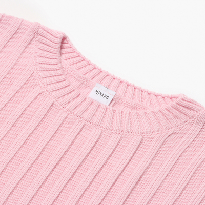 Джемпер женский вязаный MINAKU: Knitwear collection, розовый, размер 42-44
