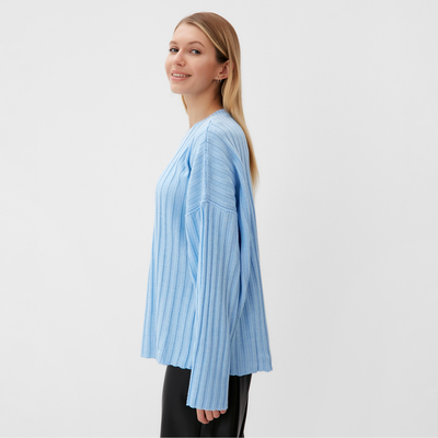 Джемпер женский вязаный MINAKU: Knitwear collection, голубой, размер 42-44