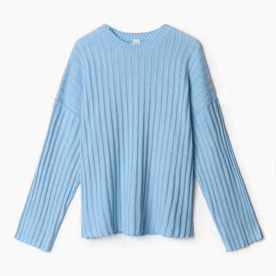 Джемпер женский вязаный MINAKU: Knitwear collection, голубой, размер 42-44