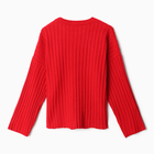 Джемпер вязаный женский MINAKU:Knitwear collection цвет красный, размер 50-52 - Фото 10