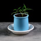 Поддон для горшка, d = 12 см, пластик, цвет мрамор - Фото 4