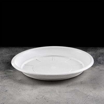 Поддон для горшка, d=22 см, пластик, цвет мрамор