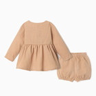 Комплект для девочки (туника,шорты) MINAKU, цвет бежевый, размер 68-74 10185745