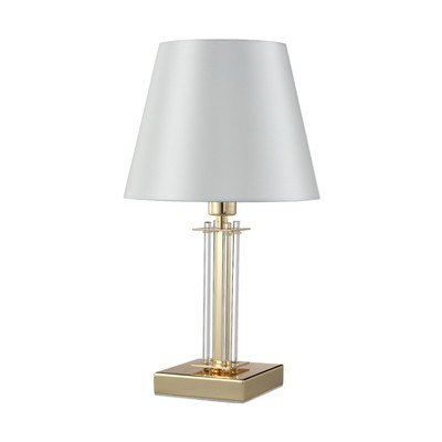 Настольная лампа Crystal Lux, Nicolas 3401/501, E14, 1х60 Вт, 38,6х24х20 см, цвет золотой