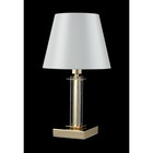 Настольная лампа Crystal Lux, Nicolas 3401/501, E14, 1х60 Вт, 38,6х24х20 см, цвет золотой - Фото 2
