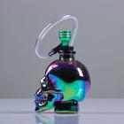 Бонг курительный, h=15 см, «Череп», стеклянный - Фото 4