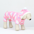 Комбинезон «Любовь», с капюшоном, размер S, ДС 25 см, ОГ 35 см, ОШ 25 см, розовый - Фото 3