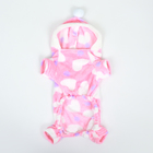 Комбинезон «Любовь», с капюшоном, размер S, ДС 25 см, ОГ 35 см, ОШ 25 см, розовый - Фото 9