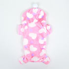 Комбинезон "Любовь" с капюшоном, размер S (ДС 25 см, ОГ 35 см, ОШ 25 см), розовый - Фото 10