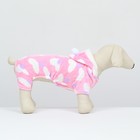 Комбинезон «Любовь», с капюшоном, размер M, ДС 30 см, ОГ 40 см, ОШ 30 см, розовый - Фото 2