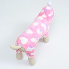 Комбинезон «Любовь», с капюшоном, размер M, ДС 30 см, ОГ 40 см, ОШ 30 см, розовый - Фото 5