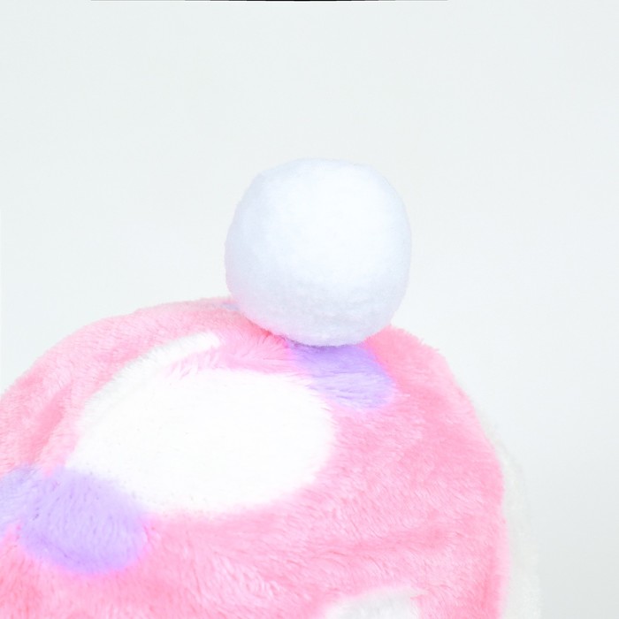 Комбинезон "Любовь" с капюшоном, размер M (ДС 30 см, ОГ 40 см, ОШ 30 см), розовый