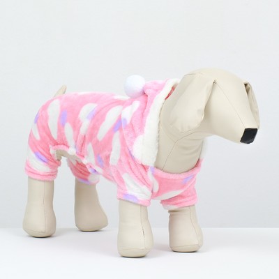 Комбинезон «Любовь», с капюшоном, размер XL, ДС 40 см, ОГ 50 см, ОШ 40 см, розовый