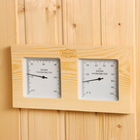 Термометр - гигрометр для бани и сауны, 26×14×3 см, деревянный, «Добропаровъ» - Фото 1