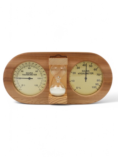 Песочные часы с термометром 29×14×8.3 см V-T080-2, Добропаровъ