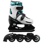 УЦЕНКА Набор: коньки детские раздвижные Snow Cat, с роликовой платформой, защита, р. 26-29 - Фото 10