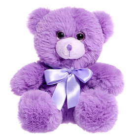 Мягкая игрушка-брелок «Мишка Люк», цвет фиолетовый, 14 см