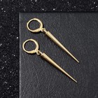 УЦЕНКА Серьги металл «Шипы» удлинённые, цвет золото - Фото 2