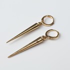 УЦЕНКА Серьги металл «Шипы» удлинённые, цвет золото - Фото 3