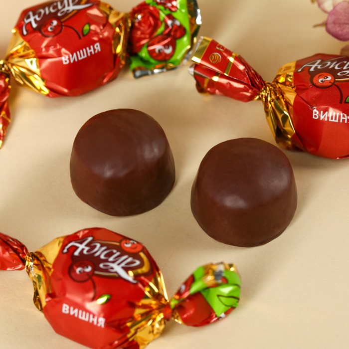 Конфеты шоколадные «Ты самая лучшая», вкус: вишнёвый, 60 г. - фото 1890384186