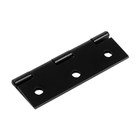 Петля накладная ТУНДРА, 60×37×0.9 мм, чёрная, 2 шт. - Фото 2