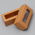 Коробка для 2 конфеты, крафт, 5×10.5×3.5 см - Фото 4