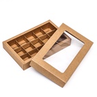 Коробка для 15 конфет, крафт, 13.7×22×3.5 см 9912398