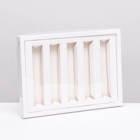 Коробка складная под 5 мини-батончиков, белая, 27,5 х 20 х 2,3 см
