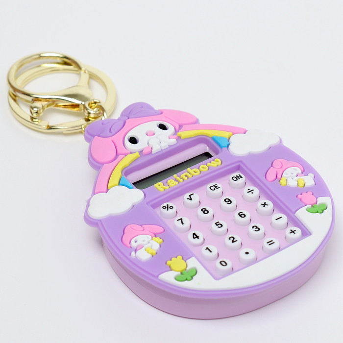 Головоломка-лабиринт «Зайка» с калькулятором, на брелоке, цвета МИКС