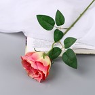 Цветы искусственные "Роза чайная экстра" d-7 см 44 см, жёлто-розовый - фото 3835194
