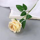 Цветы искусственные "Роза чайная экстра" d-7 см 44 см, жёлтый - фото 8734914