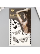 Переводные тату на тело чёрные «Бабочки», 25×15 см - фото 42911049 Переводные тату на тело чёрные «Бабочки», 25×15 см - фото 42911049