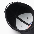 Кепка женская MINAKU с надписями, чёрная, размер 58, хлопок 100% - фото 23684393