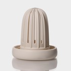 Кружка «Бьорн», 850 мл, с крышкой и трубочкой, стекло, бежевая - Фото 5