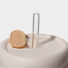 Кружка «Бьорн», 850 мл, с крышкой и трубочкой, стекло, бежевая - Фото 9