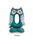 Воздушный шар фольгированный 24" «Цифра 0. Сова», под воздух - Фото 2