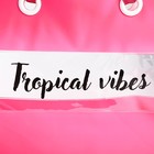 Сумка женская пляжная Tropical vibes, 50х35х11 см, розовый цвет - Фото 4
