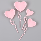 Набор для украшения "Сердца", цвет розовый - Фото 3